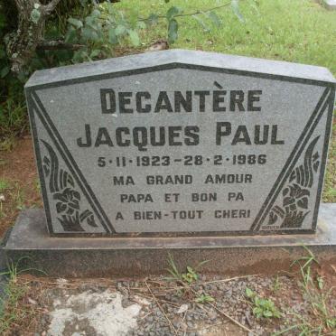 DECANTÉRE Jacques Paul 1923-1986