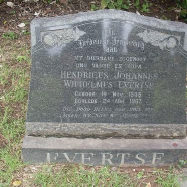 EVERTSE Hendricus Johannes Wilhelmus 1905-1967