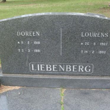 LIEBENBERG Lourens 1907-1980 &amp; Doreen 1918-1981