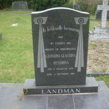 LANDMAN Catharina Glaudina Hendrina 1923-1984