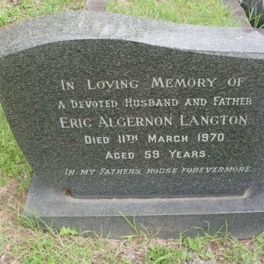 LANGTON Eric Algernon -1970