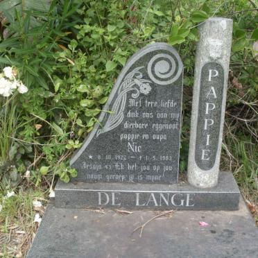LANGE Nic, de 1922-1983