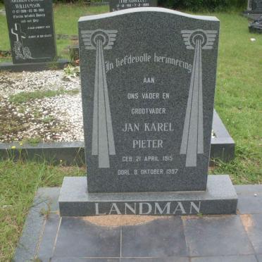 LANDMAN Jan Karel Pieter 1915-1997