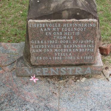 VEENSTRA Thomas 1923-1974 &amp; Stella 1926-1986