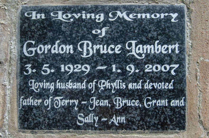 LAMBERT Gordon Bruce 1929-2007