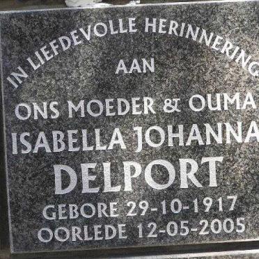 DELPORT Isabella Johanna 1917-2005