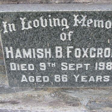 FOXCROFT Hamish B. -1989