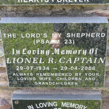 CAPTAIN Lionel R. 1934-2006