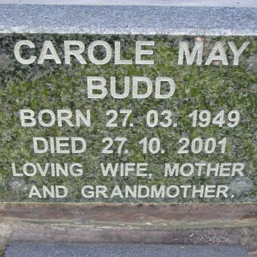 BUDD Carole May 1949-2001