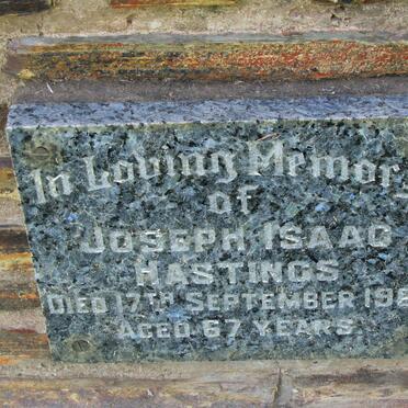HASTINGS Joseph Isaac -1967