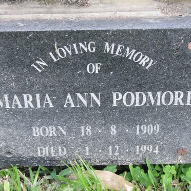 PODMORE Maria Ann 1909-1994