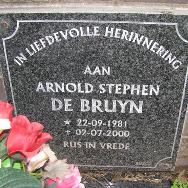 BRUYN Arnold Stephen, de 1981-2000