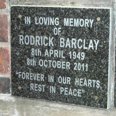 BARCLAY Rodrick 1949-2011