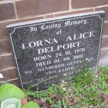 DELPORT Lorna Alice 1970-2001