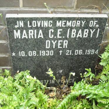 DYER Maria C.E. 1930-1994