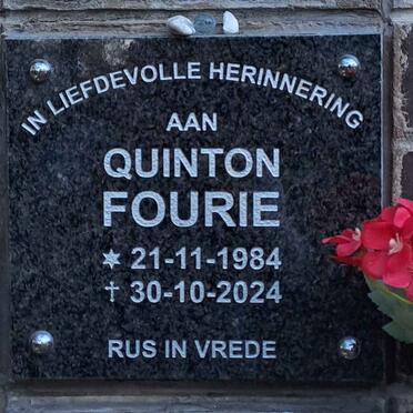 FOURIE Quinton 1984-2024