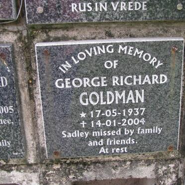 GOLDMAN George Richard 1937-2004