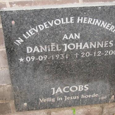 JACOBS Daniel Johannes 1931-2001
