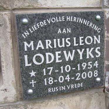 LODEWYKS Marius Leon 1954-2008