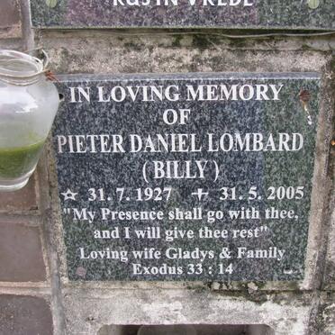 LOMBARD Pieter Daniel 1927-2005