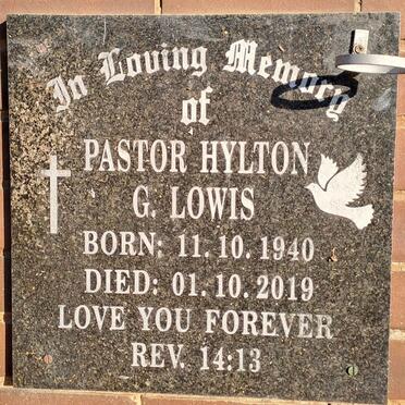 LOWIS Hylton G. 1940-2019