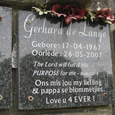 LANGE Gerhard, de 1967-2007