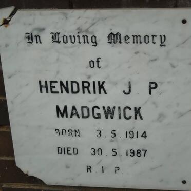 MADGWICK Hendrik J.P. 1914-1987