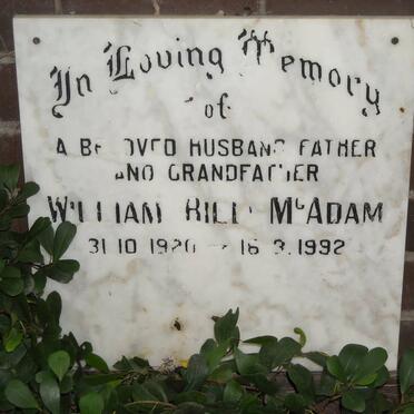 MCADAM William  1920-1992