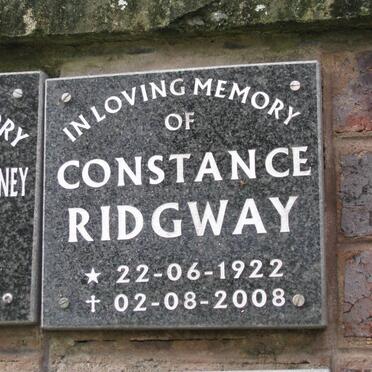 RIDGWAY Constance 1922-2008