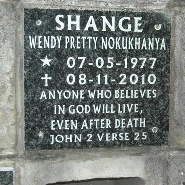 SHANGE Wendy Pretty Nokukhanya 1977-2010