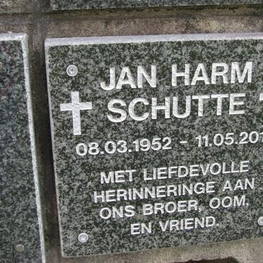 SCHUTTE Jan Harm 1952-2011
