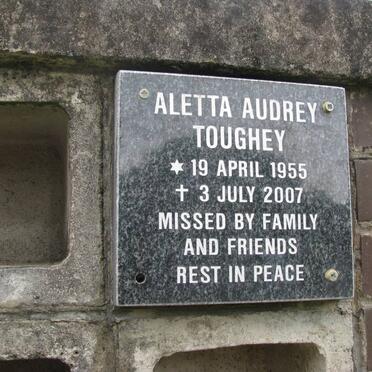 TOUGHEY Aletta Aubrey 1955-2007