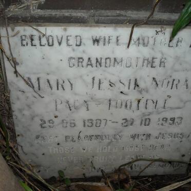 TOOTELL Mary Jessie Norah, Pacy 1907-1993