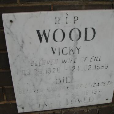 WOOD Bill 1914-1991 &amp; Vicky 1920-1989