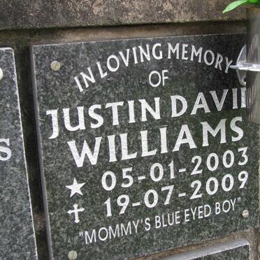 WILLIAMS Justin David 2003-2009