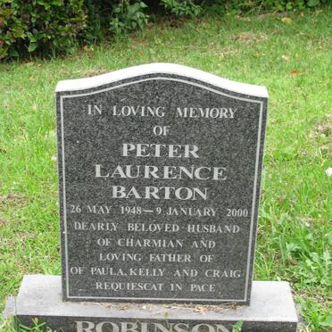 BARTON Peter Laurence 1948-2000