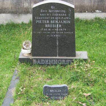 BADENHORST Pieter Benjamin Bresler 1918-1979