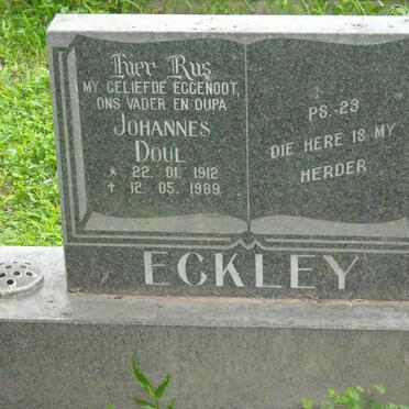ECKLEY Johannes Doul 1912-1989