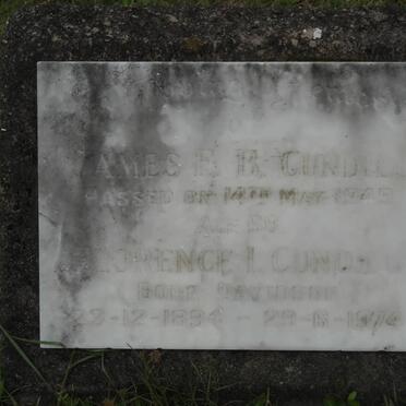 GUNDELL James E.R. -194? &amp; Florence 1894-1974