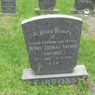 GIBBONS Henry Thomas Arthur 1900-1974