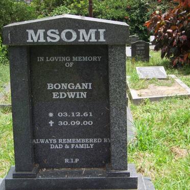 MSOMI Bongani Edwin 1961-2000