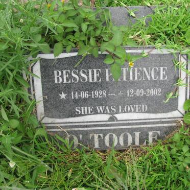 O'TOOLE Bessie Patience 1928-2002