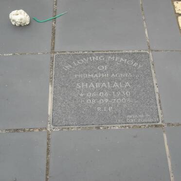 SHABALALA Phumaphi Agnes 1930-2003