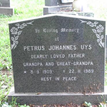 UYS Petrus Johannes 1909-1989