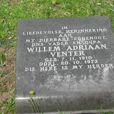 VENTER Willem Adriaan 1910-1973