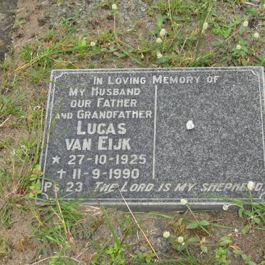 EIJK Lucas, van 1925-1990