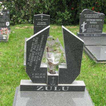 ZULU Fundisiwe Paulina 1937-2004