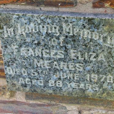MEARES Frances Eliza -1970