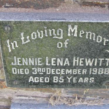 HEWITT Jennie Lena -1988