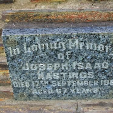 HASTINGS Joseph Isaac -1967